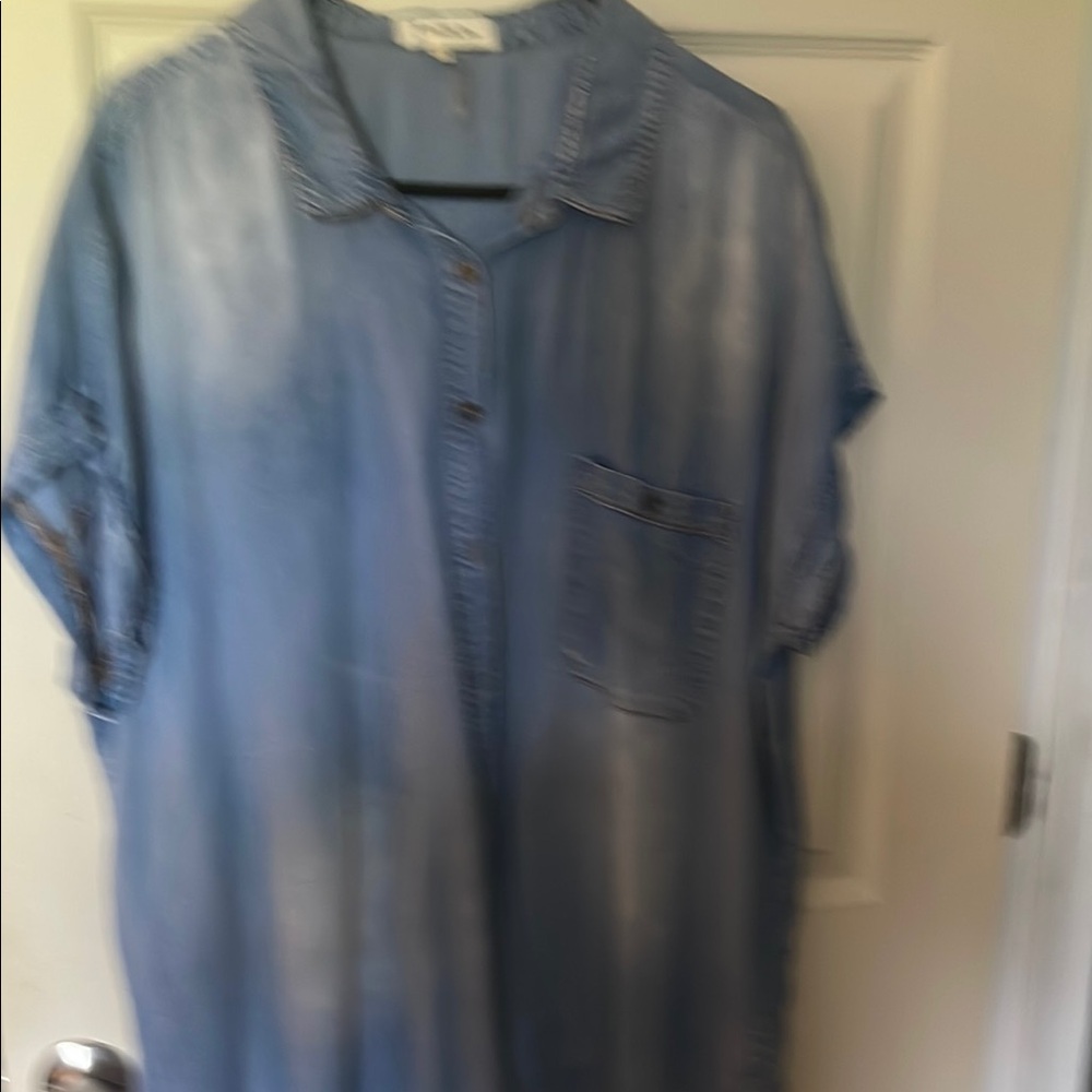 Casual Blue Denim Shirt